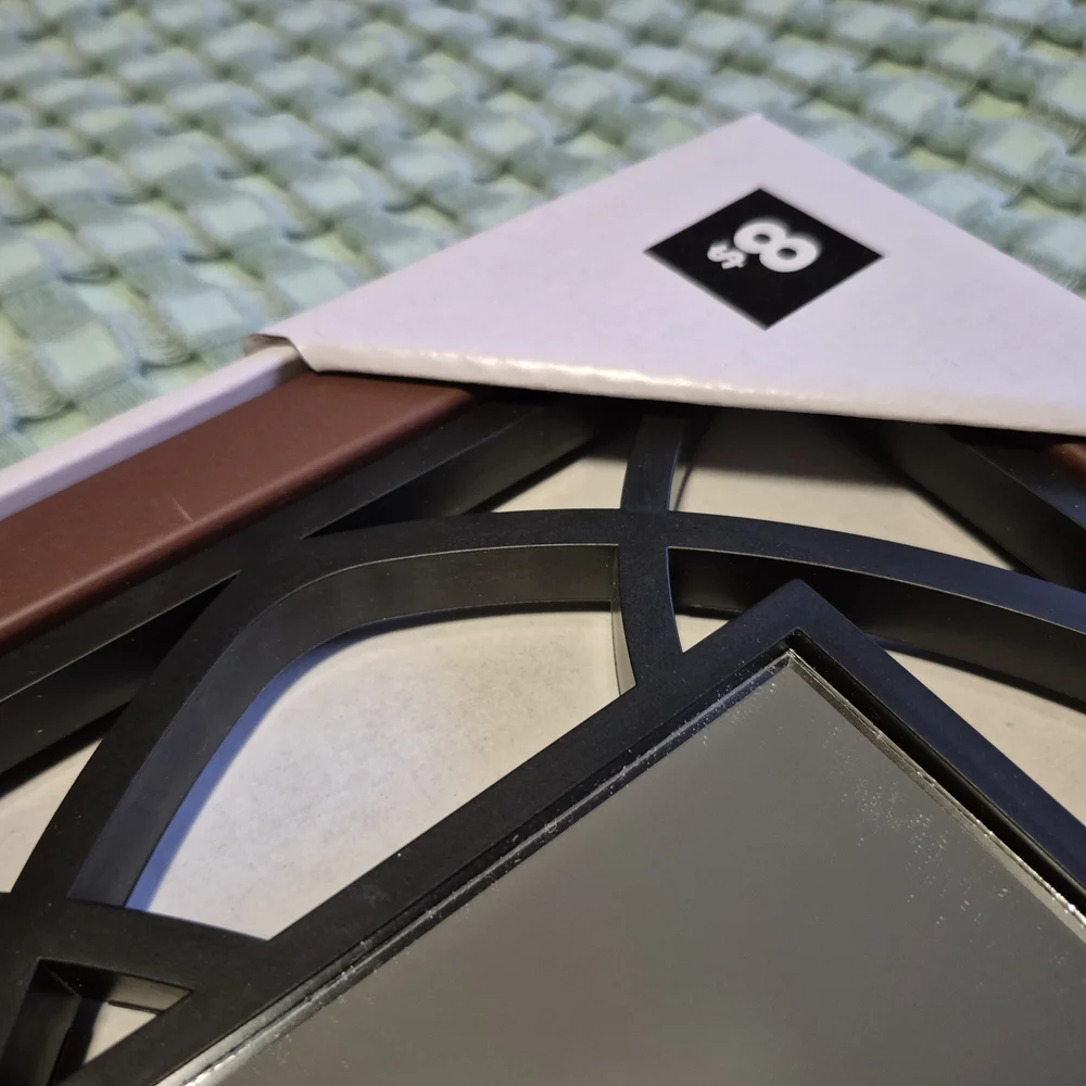Encore Black and Brown Decorative Wall Mirror